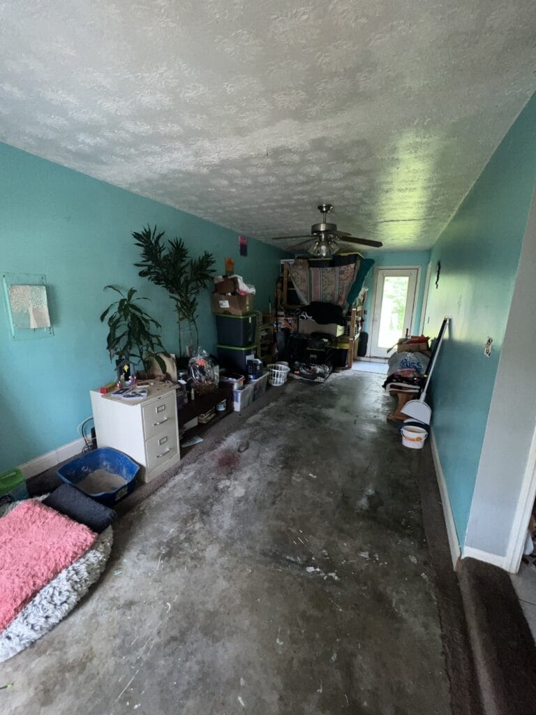 A messy kitchen in Loveland, OH that we bought due to a unique situation